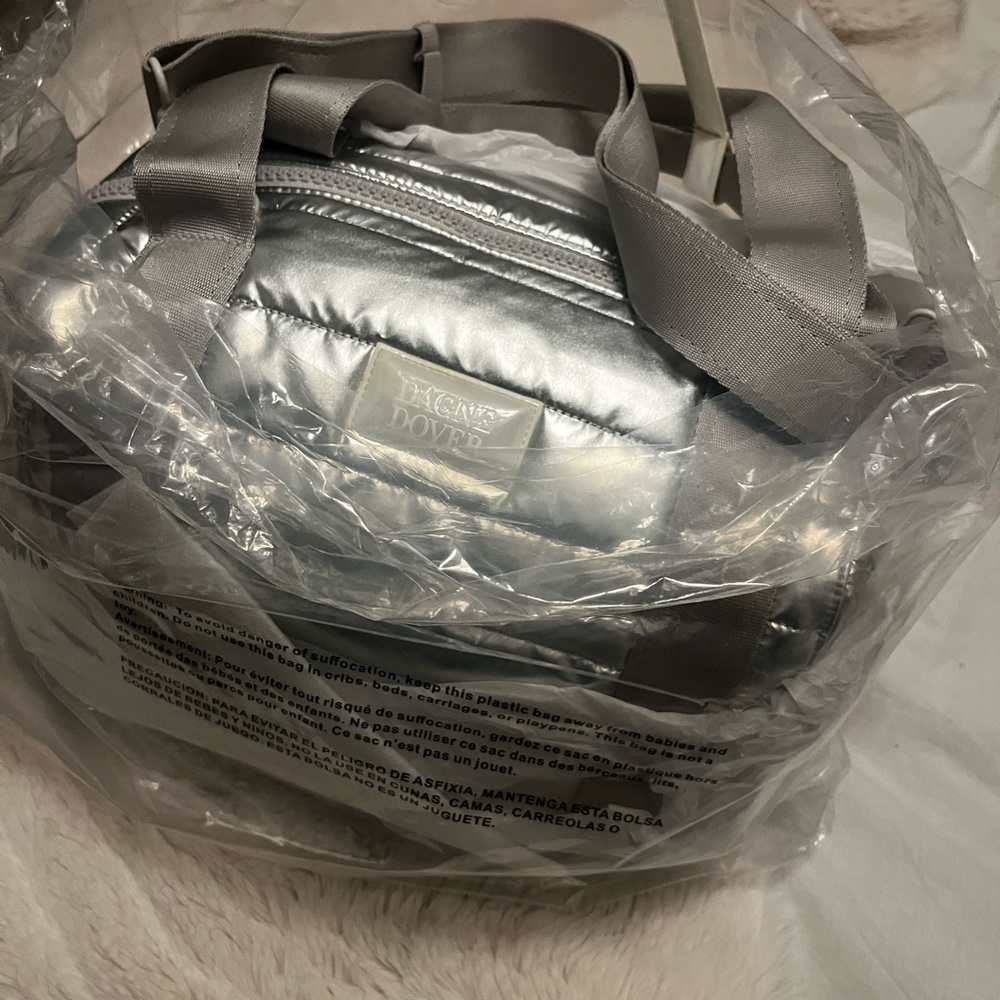 DAGNE DOVER medium Landon Carryall in SILVER PUFF